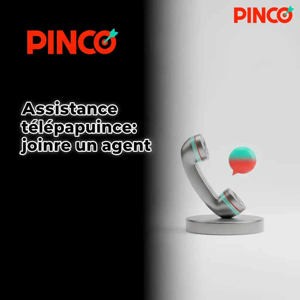 Assistance téléphonique Pinco 24/7: agent au casque; numéro sans frais, FR/EN, aide urgente comptes bloqués.