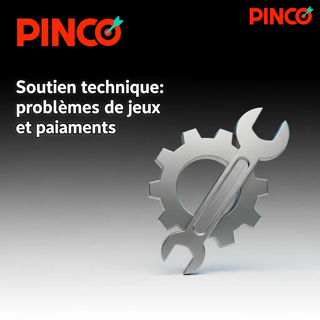 Soutien technique Pinco pour jeux et paiements: chat 24/7, erreurs de connexion, dépôt/retrait, résolution rapide.