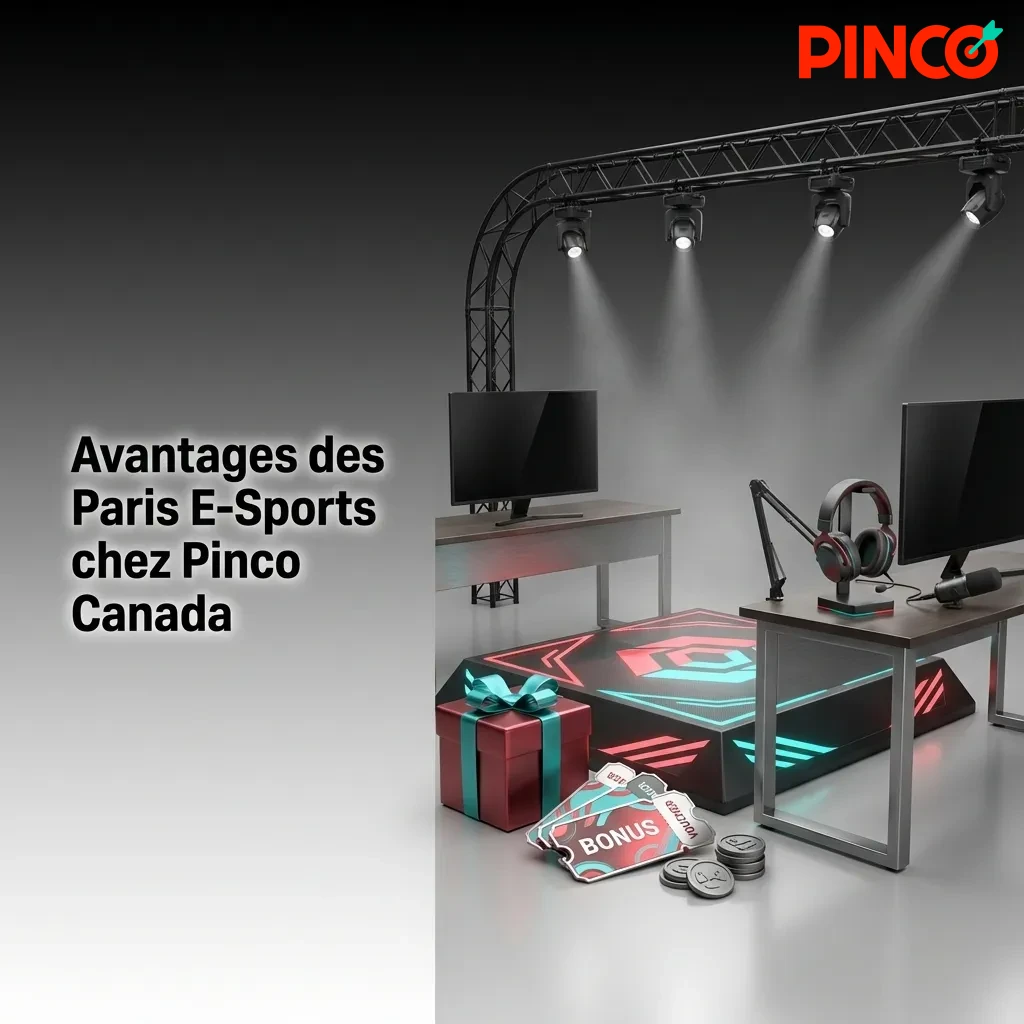 E-sports betting benefits at Pinco Canada including bonuses, payment methods, and mobile app features