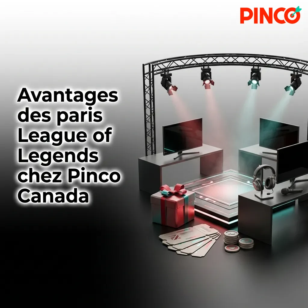 Pinco Canada betting platform interface showing League of Legends esports wagering options and competitive odds
