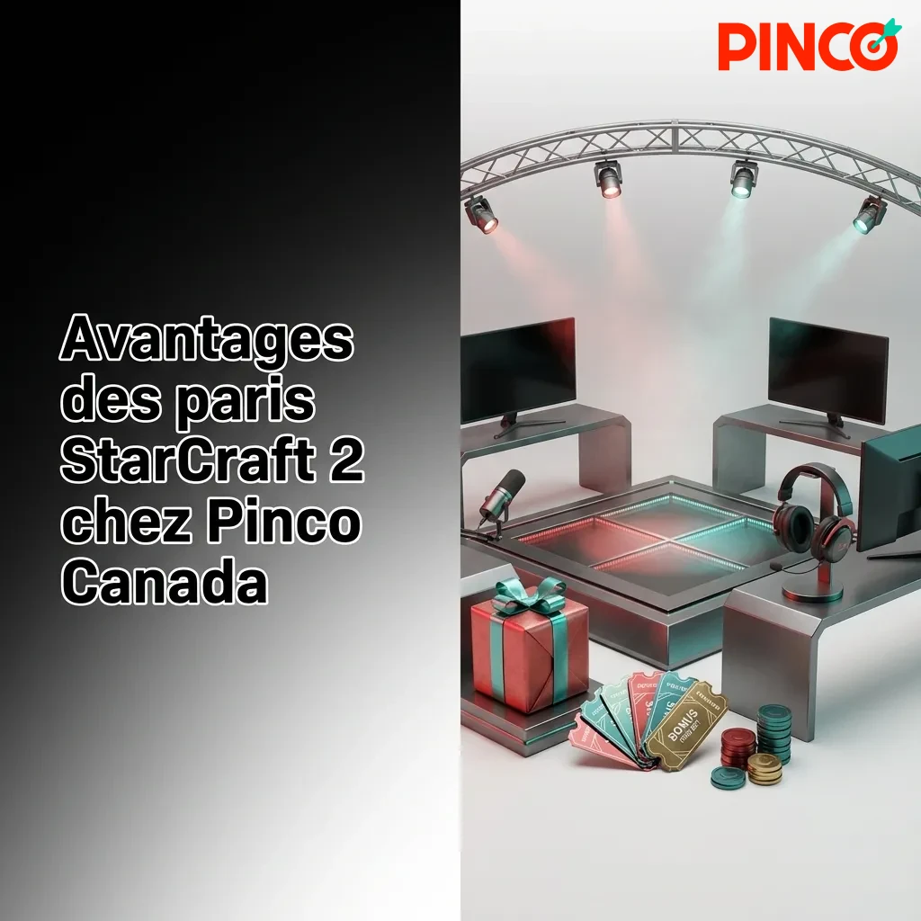 Pinco Canada esports betting platform showing StarCraft 2 wagering benefits including bonuses and payment methods