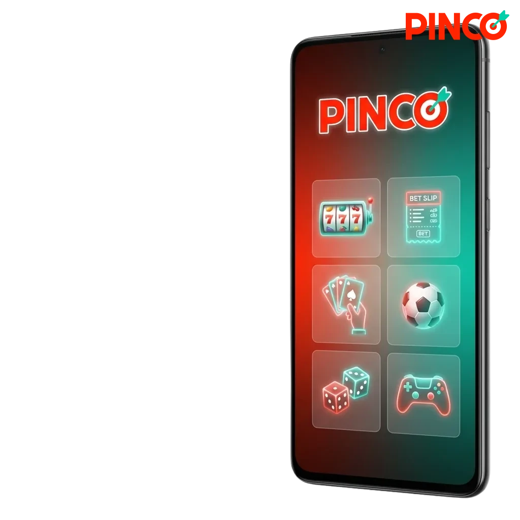 Android app icon showing mobile sports betting and casino games interface on smartphone screen