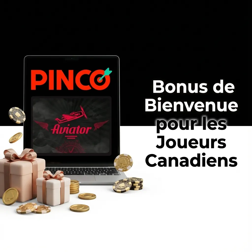 Pinco welcome bonus offer for Canadian players showing 120% up to $7,500 plus 250 free spins for new casino members