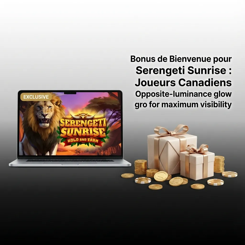 Pinco casino welcome bonus offer for Canadian players featuring Serengeti Sunrise slot game with free spins and deposit match