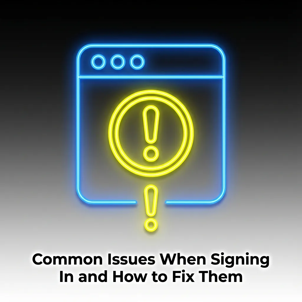 Troubleshooting guide showing common login problems like incorrect passwords and account locks with step-by-step solutions