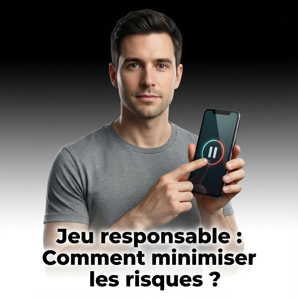 Responsible gaming infographic showing budget setting, demo mode, deposit limits, and break reminders for safe play