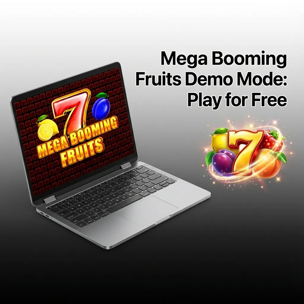 Colorful fruit slot machine screen showing demo mode with virtual credits and bonus features ready to play