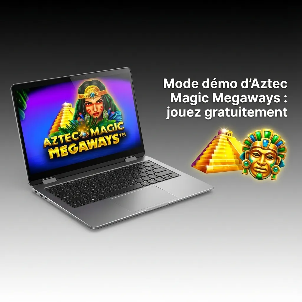 Aztec Magic Megaways demo mode showing game reels, cascades, and multipliers with virtual credits on Pinco platform