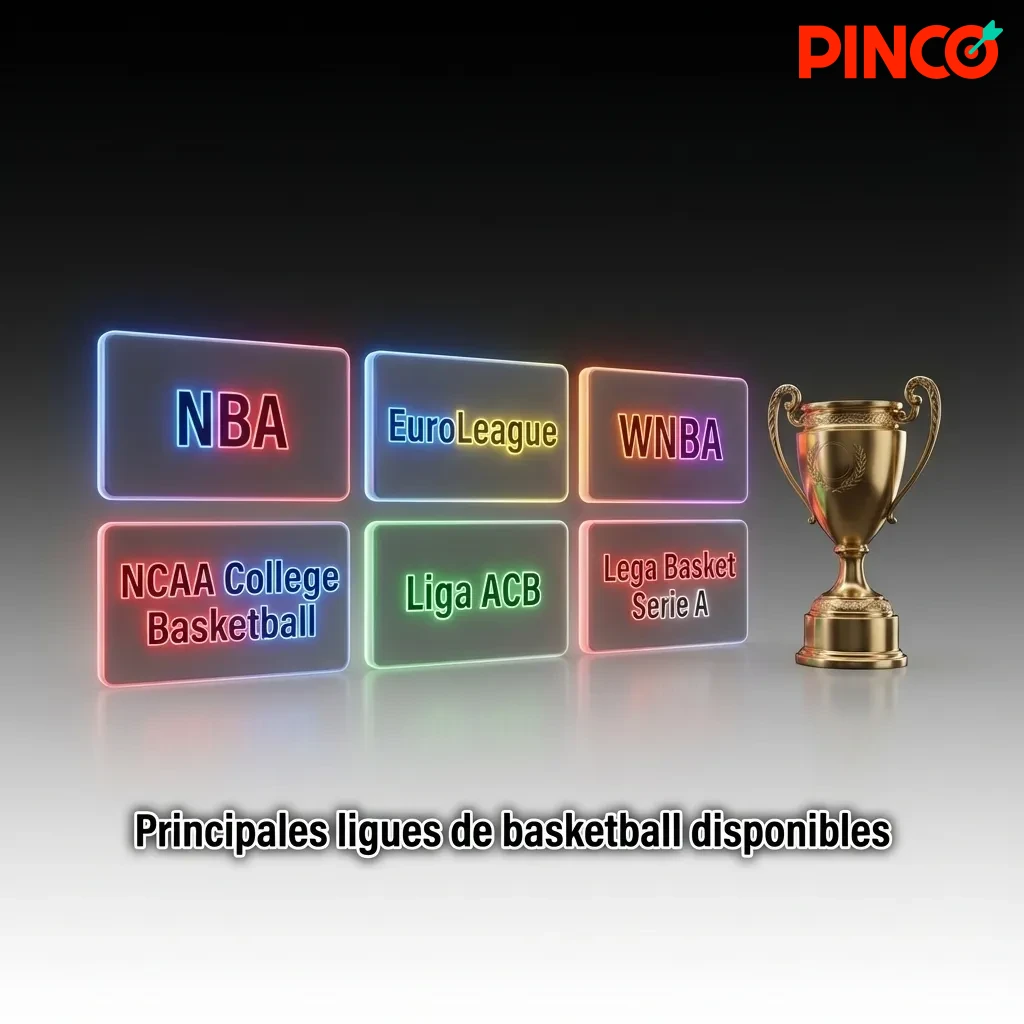 Basketball leagues list showing NBA, EuroLeague, NCAA, FIBA, and other international competitions for betting