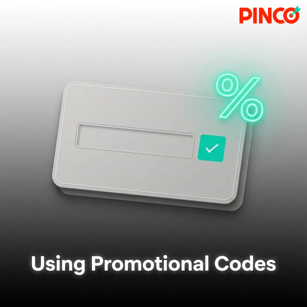 Pinco promotional codes CASINO120 and SPORTS160 displayed in table with bonus types and application instructions