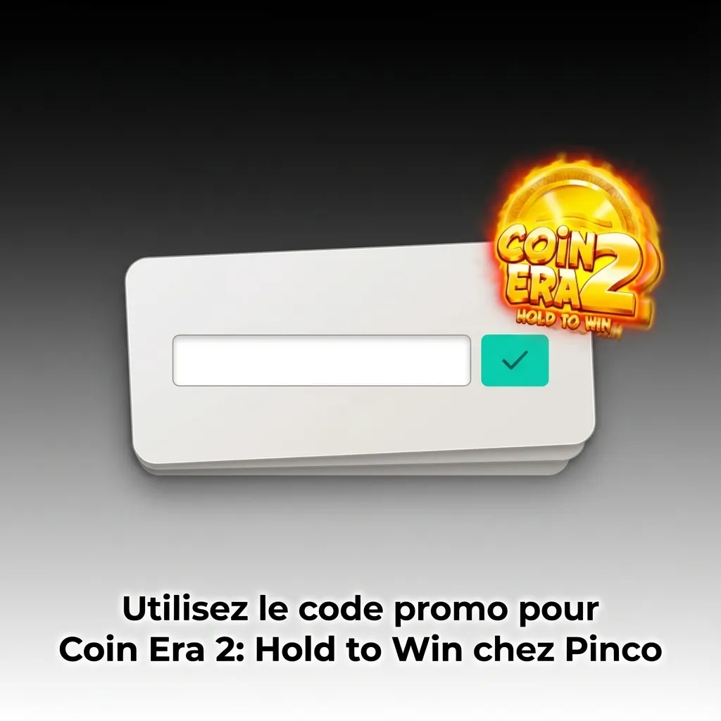 Promotional code PINCOMAX displayed for Coin Era 2: Hold to Win game at Pinco Casino for Canadian players